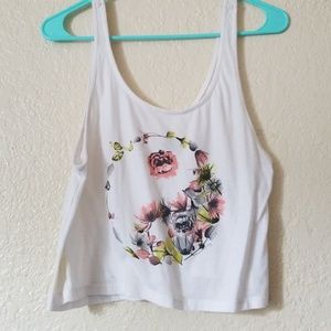 Volcom Floral Ying Yang Crop Tank